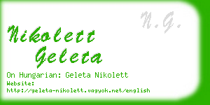 nikolett geleta business card
